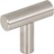 Elements 1-9/16" Overall Length Hollow Stainless Steel Naples Cabinet "T" Knob 39SS - alternate 1